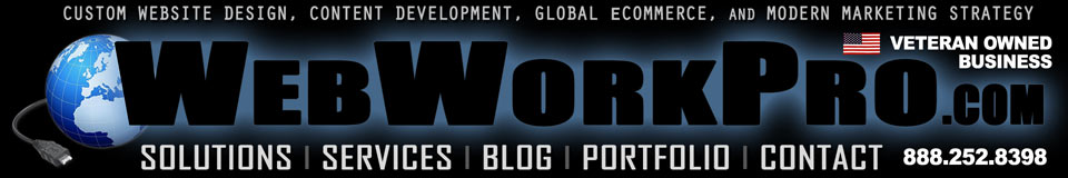 WebWorkPro.com is your full-service custom website design, content development, ecommerce solutions, modern Internet marketing and webmaster services company.